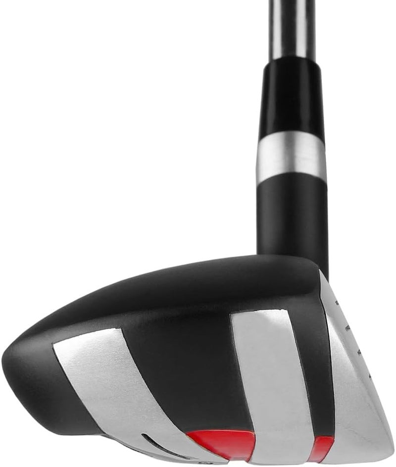 PowerBilt TPS Blackout Max Hybrid Golf Clubs, 3/4/5 Men's Right Handed Black/Red - Image 1